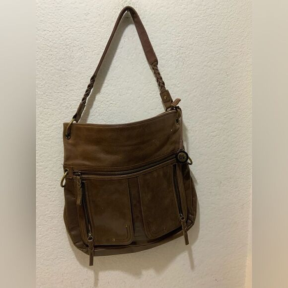 The Sak Handbags - “The Sak” satchel/ crossbody brown adjustable strap